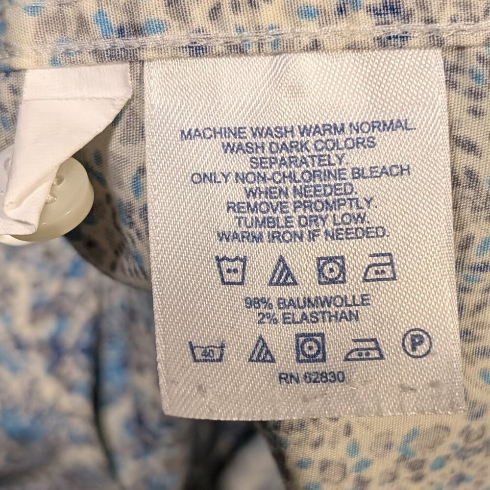 🧨🧨Lands' End Shirt Floral Button-Up Blouse Size 24W - Picture 5 of 8